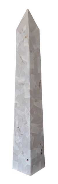 MONUMENT, div. Papiere, Buchseiten, Acryl, 50x50x220 cm